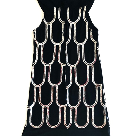 B. Darlin Black Sequin Sleeveless Dress LBD - Picture 4 of 4